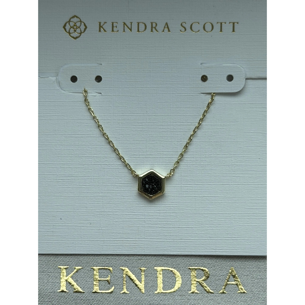 Kendra Scott Black Pendant Necklace